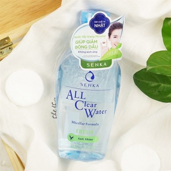 Nước Tẩy Trang Giảm Bóng Dầu Senka All Clear Water Fresh Anti Shine 230ml 
