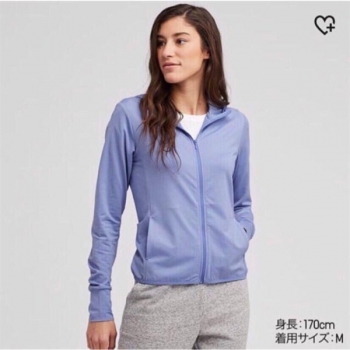 Áo Chống Nắng Uniqlo AIRism Japan (Xanh dương) - L