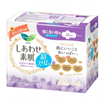 Băng Vệ Sinh Laurier Happy Skin Ban Ngày nội địa Nhật (25cm-17M)