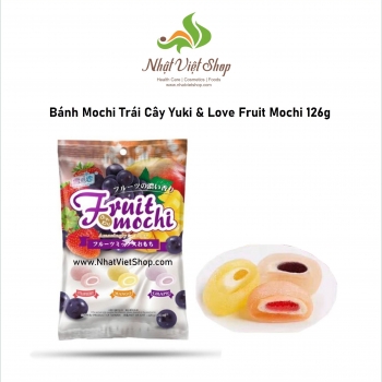 Bánh Mochi Trái Cây Yuki & Love Fruit Mochi 126g 