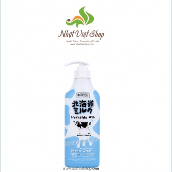 Sữa tắm dưỡng ẩm & mịn da Make in Nature Hokkaido Milk Moisture Rich Shower Cream 450ml