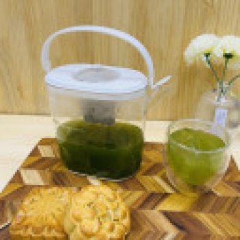 Bình Uống Nước Kèm Lọc Trà Nhật 1,2L - Nắp Trắng