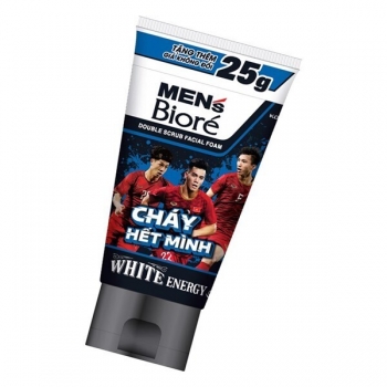 Biore Men - Sữa Rửa Mặt Sáng Nam Tính - White Energy 125g (Cháy Hết Mình))