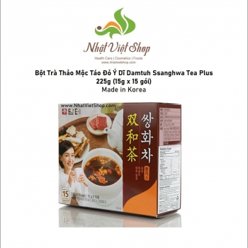 Bột Trà Thảo Mộc Táo Đỏ Ý Dĩ Damtuh Ssanghwa Tea Plus 225g (15g x 15 gói)