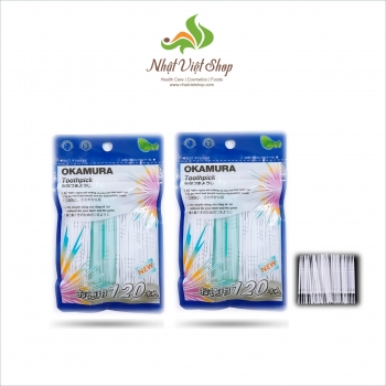 Tăm Nhựa Okamura Toothpick (120 cây)