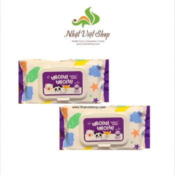 Khăn Giấy Ướt Baby Wet Wipes Korea 110 Tờ 