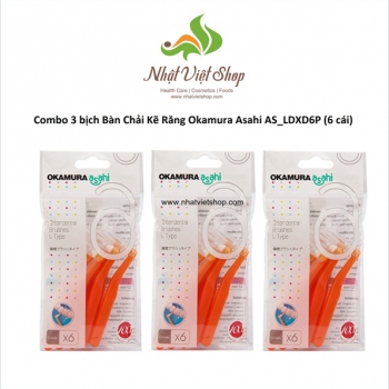 Bàn Chải Kẽ Răng Okamura Asahi AS_LDXD6P (6 cái)