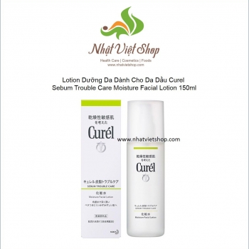 Lotion Dưỡng Da Dành Cho Da Dầu Curel Sebum Trouble Care Moisture Facial Lotion 150ml
