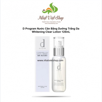 D Program Nước Cân Bằng Dưỡng Trắng Da Whitening Clear Lotion 125mL