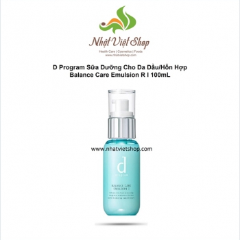 D Program Sữa Dưỡng Cho Da Dầu/Hỗn Hợp Balance Care Emulsion R I 100mL