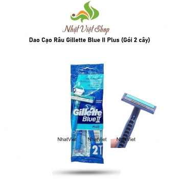 Dao Cạo Râu Gillette Blue II Plus (Gói 2 cây) - PG Dao cạo Blue II Plus gói 2 cayx12(4.21)