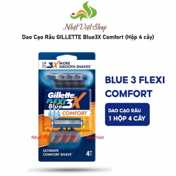 Dao Cạo Râu GILLETTE Blue3X Comfort (Hộp 4 cây) - PG Dao Cạo Blue3 4s (1.25)