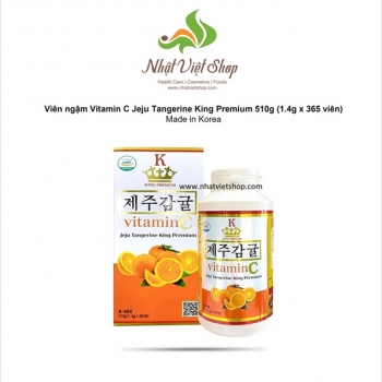 TPCN - Viên Ngậm Bổ Sung Vitamin C Jeju Tangerine King Premium 510g (365 viên)