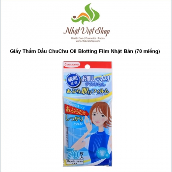 Giấy Thấm Dầu ChuChu Oil Blotting Film Nhật Bản (70 miếng)