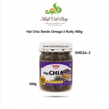 Hạt Chia Seeds Omega-3 Nutty 500g