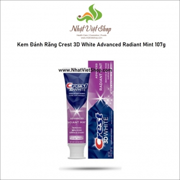 Kem Đánh Răng Crest 3D White Advanced Radiant Mint 107g 