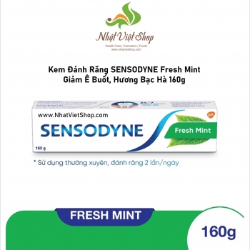 Kem Đánh Răng SENSODYNE Fresh Mint Giảm Ê Buốt, Hương Bạc Hà 160g