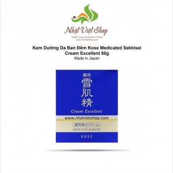 Kem Dưỡng Da Ban Đêm Kose Medicated Sekkisei Cream Excellent 50g 