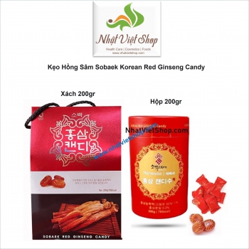 Kẹo Hồng Sâm Sobaek Korean Red Ginseng Candy