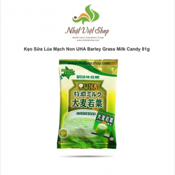 Kẹo Sữa Lúa Mạch Non UHA Barley Grass Milk Candy 81g