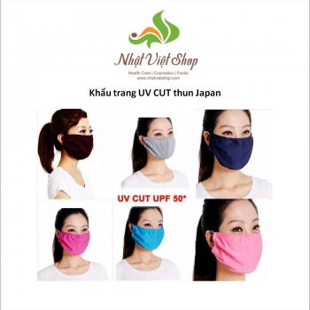 Khẩu Trang Thun UV CUT Nhật Bản 