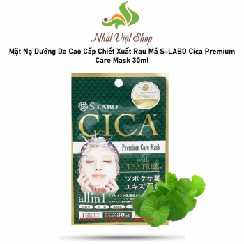 Mặt Nạ Dưỡng Da Cao Cấp Chiết Xuất Rau Má S-LABO Cica Premium Care Mask 30ml