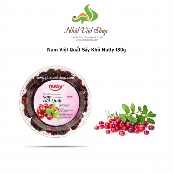 Nam Việt Quất Sấy Khô Nutty 180g 