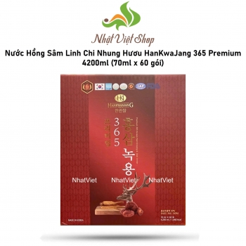 Nước Hồng Sâm Linh Chi Nhung Hươu HanKwaJang 365 Premium 4200ml (70ml x 60 gói)
