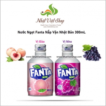 Nước Ngọt Fanta Nắp Vặn Nhật Bản (300ml x 24 chai) 