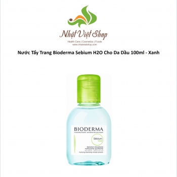 Nước Tẩy Trang Bioderma Sebium H2O Cho Da Dầu 100ml - Xanh