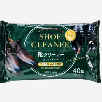 Set 40 Miếng Khăn Giấy Ướt Lau Giày Da Kyowa Nhật