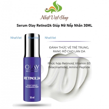 Serum Olay Ban Đêm Retinol24 Giúp Mờ Nếp Nhăn 30ML