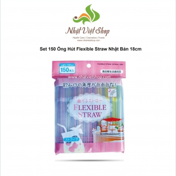Set 150 Ống Hút Flexible Straw Nhật Bản 18cm