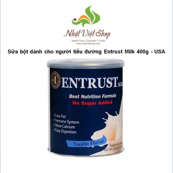 Sữa Bột Dành Cho Người Tiểu Đường Entrust Milk Của Mỹ 400g 