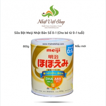 Sữa Bột Meiji Số 0-1 Nhật Bản 800g (Cho bé từ 0-1 tuổi)