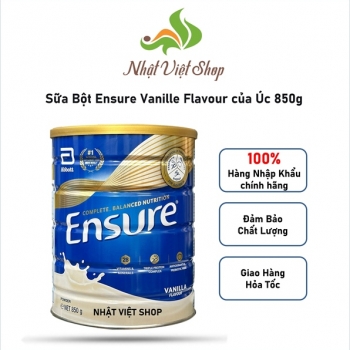 Sữa Bột Ensure Úc Vị Vanilla 850g 