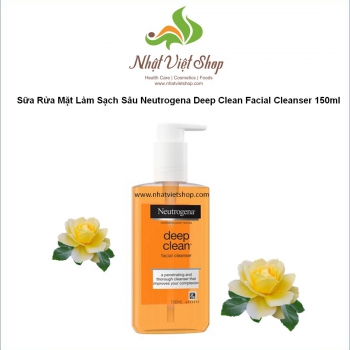 Sữa Rửa Mặt Làm Sạch Sâu Neutrogena Deep Clean Facial Cleanser 150ml