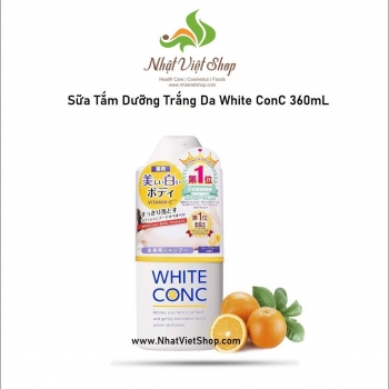 Sữa tắm dưỡng trắng da White ConC (360ml)
