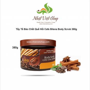 Tẩy Tế Bào Chết Quế Hồi Cafe Bilena Body Scrub 380g