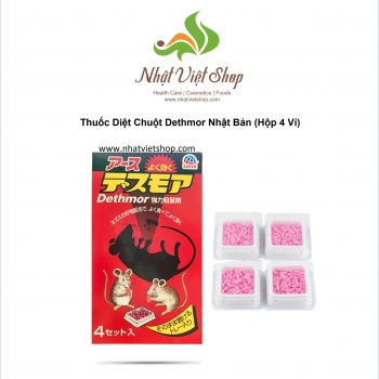 Thuốc Diệt Chuột Dethmor Nhật Bản (Hộp 4 Vỉ)