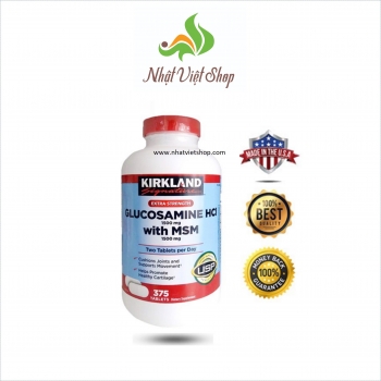 TPCN - Viên bổ khớp Kirkland Glucosamin Hcl & MSM 1500mg - Mỹ (375 viên)