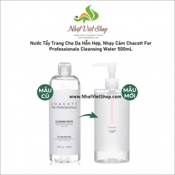 Nước Tẩy Trang Cho Da Hỗn Hợp, Nhạy Cảm Chacott For Professionals Cleansing Water 500mL