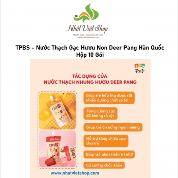 Thực Phẩm Bổ Sung Cho Trẻ - Nước Thạch Gạc Hươu Non Deer Pang Hàn Quốc Vị Trái Cây