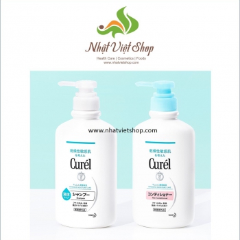 Bộ Dầu Gội Xả Cấp Ẩm Chuyển Sâu Curel Intensive Moisture Care Shampoo 420ml