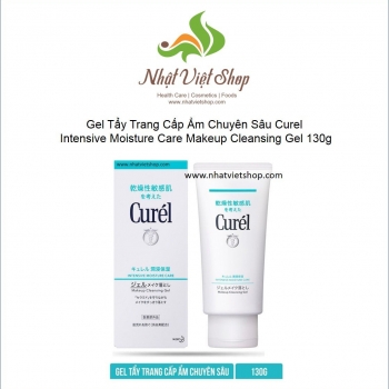 Gel Tẩy Trang Cấp Ẩm Chuyên Sâu Curel Intensive Moisture Care Makeup Cleansing Gel (130g)