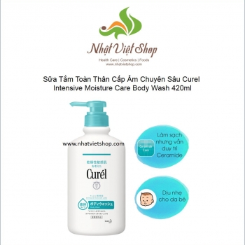 Curel - Sữa tắm toàn thân cấp ẩm chuyên sâu Intensive Moisture Care Body Wash 420ml