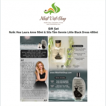 Quà Tặng 20-10 - Gift Set - Nước Hoa Laura Anne 50ml & Sữa Tắm Gennie Little Black Dress 450ml