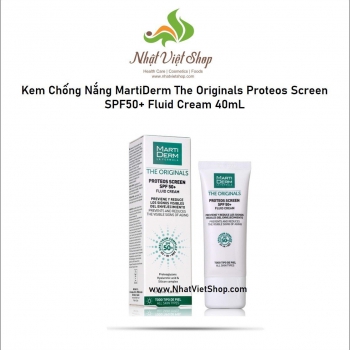 Kem Chống Nắng MartiDerm The Originals Proteos Screen SPF50+ Fluid Cream 40mL