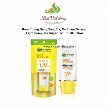 Kem Chống Nắng Sáng Da, Mờ Thâm Garnier Light Complete Super UV SPF50+ 30ml