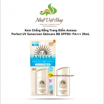 Kem Chống Nắng Trang Điểm Anessa Perfect UV Sunscreen Skincare BB SPF50+ PA+++ 25mL